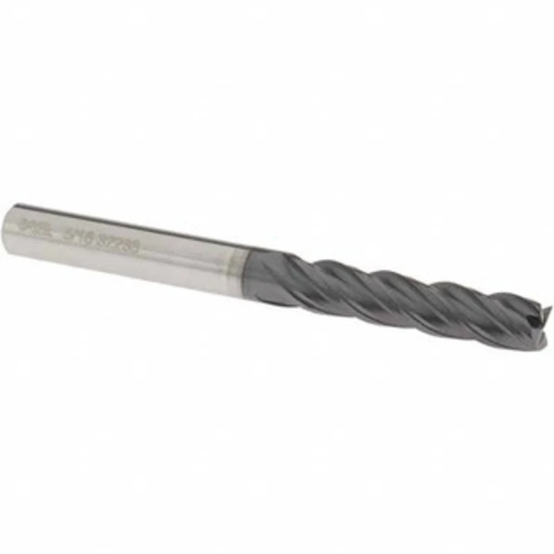 OSG 5/16, 1-1/4 LOC, 5/16 Shank Diam, 3-1/4 OAL, 4 Flute, Solid Carbide Square End Mill Single End, TiAlN Finish, Spi...